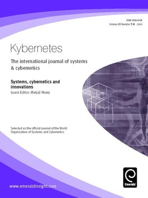 cover image of Kybernetes, Volume 35, Issue 7 & 8